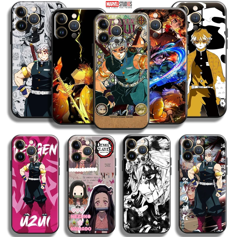 

Demon Slayer Uzui Tengen For Apple iPhone 13 12 11 Pro Max 13 12 Mini X XR XS Max 5 6 6S 7 8 Plus SE2020 Phone Case