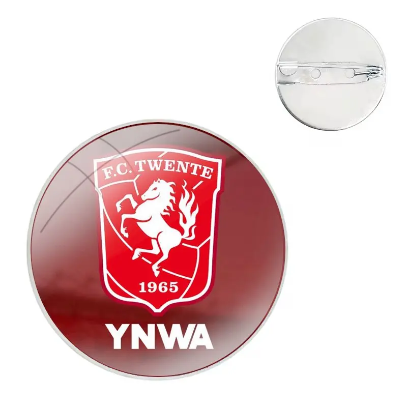 Флаг Fc Twente стеклянный купол броши значки булавки для одежды шляпы рубашки Сумка с
