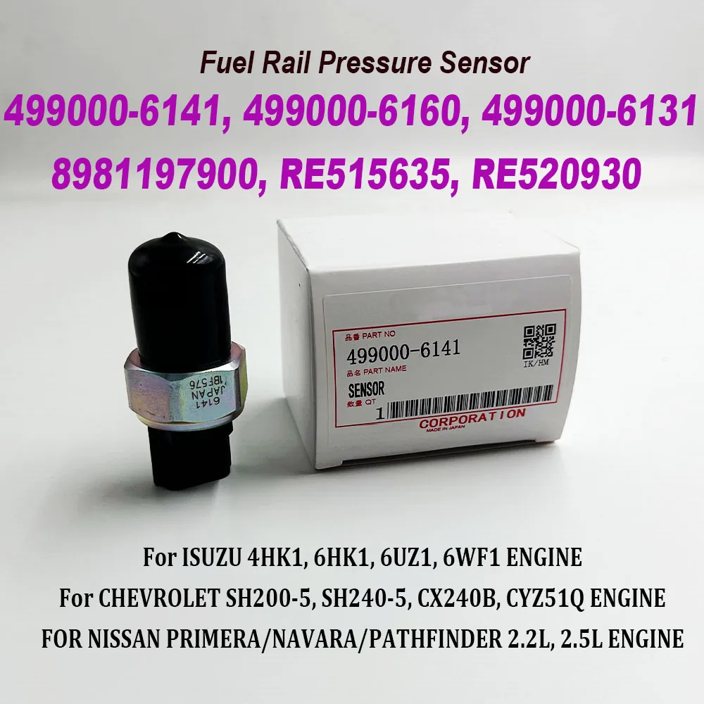 499000 -6141 Для Nissan Navara D40 YD25 R51 Cabstar Pathfinder 2.2 2.5 DCI Датчик давления в топливной рампе