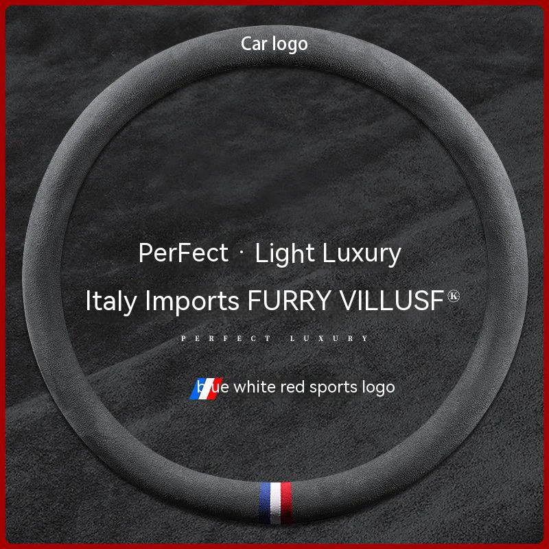 

Suede Car Steering Wheel Cover Non-slip For Toyota Crown Highlander Camry RAV4 Leling Prado Corolla CHR Prius Accessory