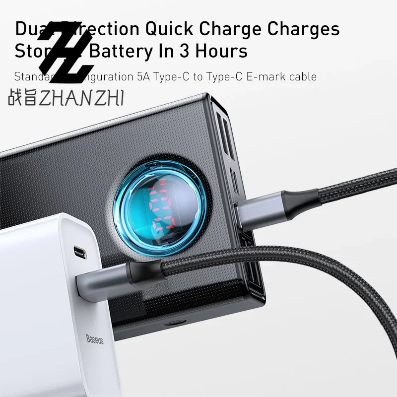 Хороший аккумулятор мощностью 65 Вт 30000 мАч PD быстрая зарядка FCP SCP Powerbank