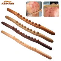 wooden scraping stick muscle relaxation massage tool for body back soft tissue gua sha massage relaxing lymphatic drainage