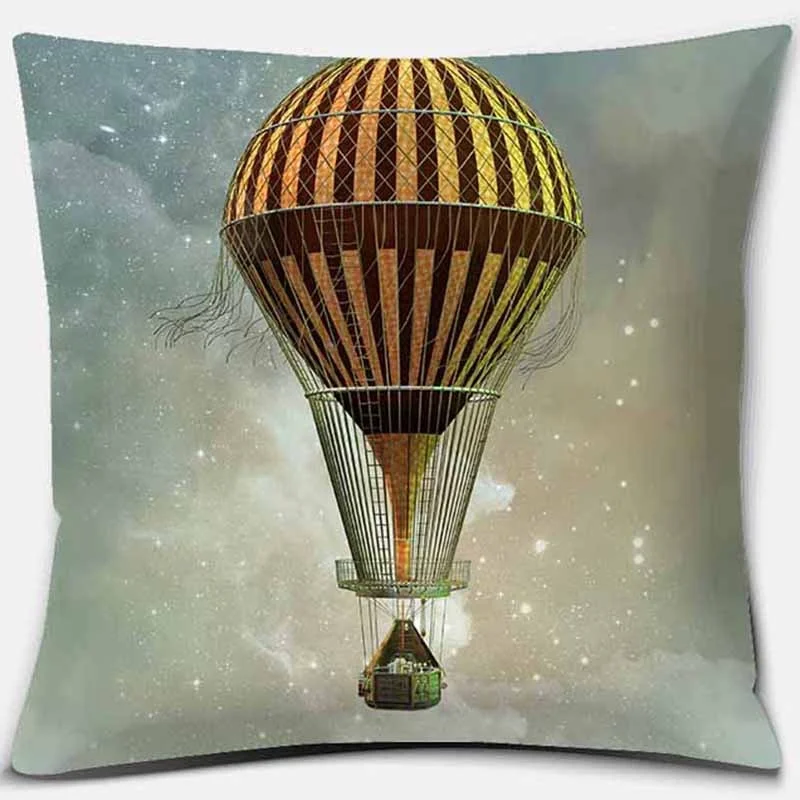 Супер мягкая бархатная наволочка для подушки в стиле стимпанк с принтом