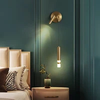 nordic creative bedroom led spotlight bedside pendant lights modern minimalist bar minimalist iron lamp luxury small chandelier
