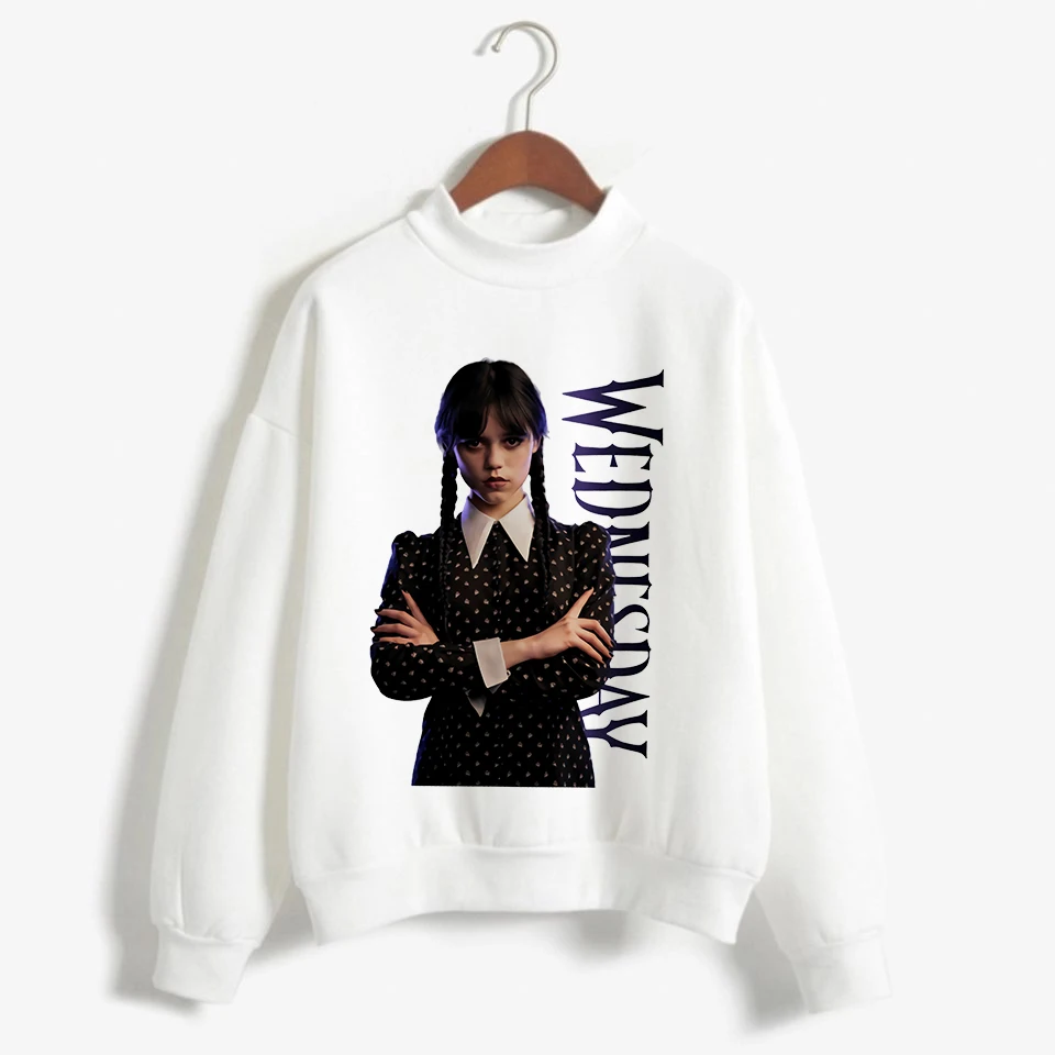 

Women/men Wednesday Addams Y2k Sweatshirts Nevermore Academy Anime Hoodies I Hate Everything Tracksuit Aesthetic Hooded Female
