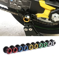 1 pair cnc aluminum motorcycle swingarm sliders 8mm thread 4 colors fit for honda suzuki ducati bmw s1000rr 09 14 kawasaki