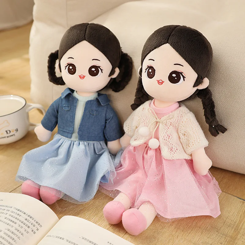 

35cm Cartoon Princess Girls Plush Rag Doll Cute Stuffed Plushies Toy Anime Soft Kids Babys Toys for Children Birthday Gifts