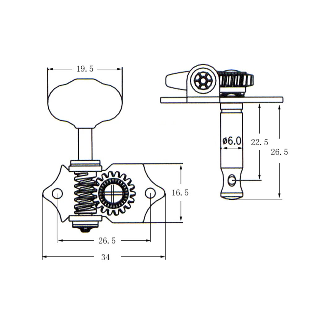 Колки для настройки струн гитарного моста открытые головки акустической гитары