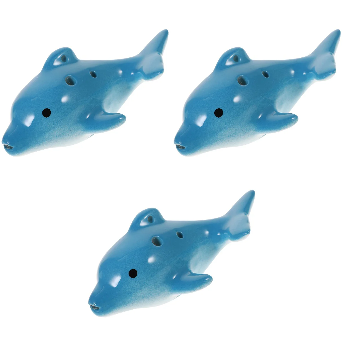 

3x Musical Creative 6-hole Ocarina Instrument Ceramic Ocarina Instrument Beginner Ocarina Portable Ocarina Plaything