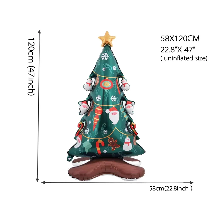 

Большой стоячий рождественский шар, декор лося, Рождественская елка, воздушный шар Санта-Клауса, Рождественский шар, рождественские украшения, принадлежности