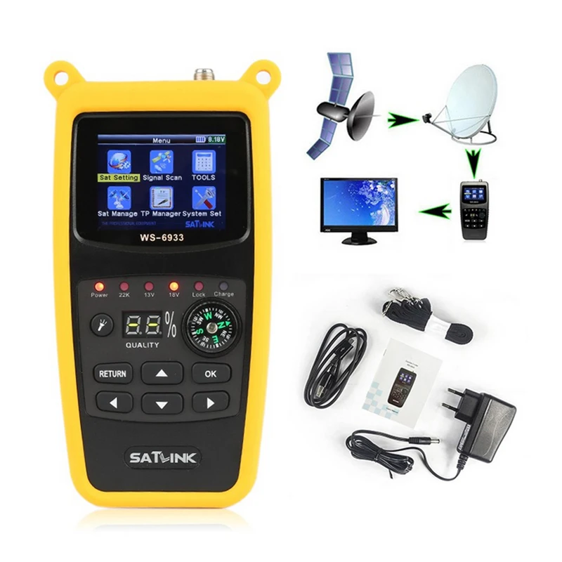 Оригинальный цифровой спутниковый искатель стандарта FTA C и KU с диагональю 2 1