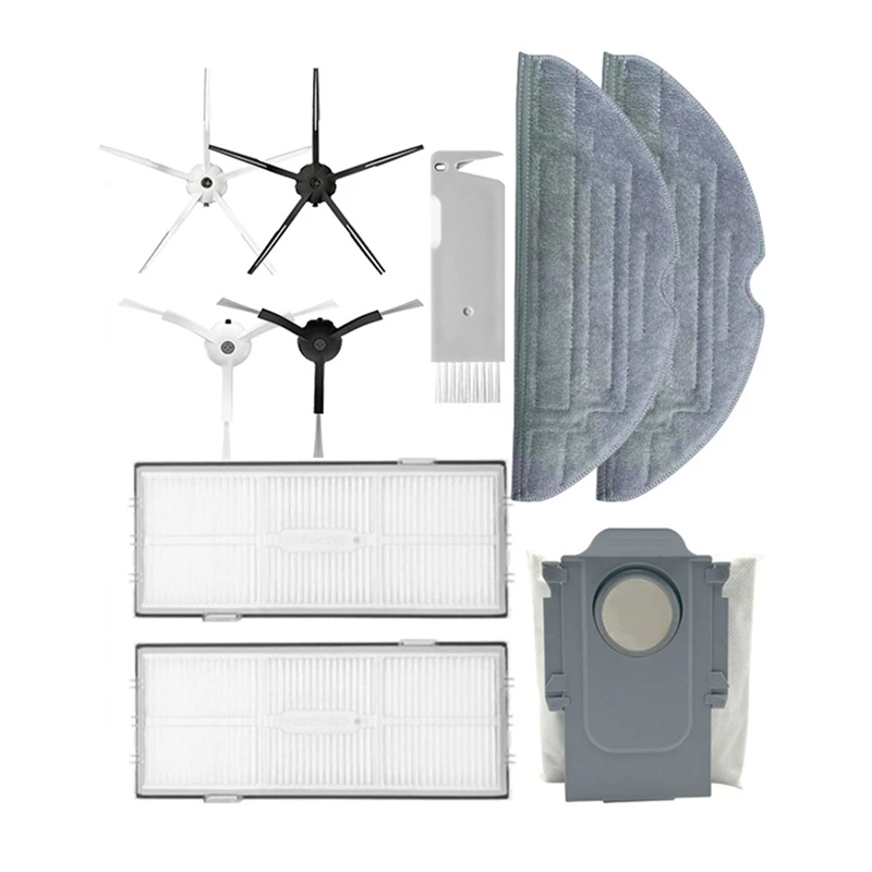 

For Roborock S8 / S8+ G20 S7 T7S Universal Accessory Of HEPA Filters Main / Side Brush Mop Dust Bag Robot Vacuum