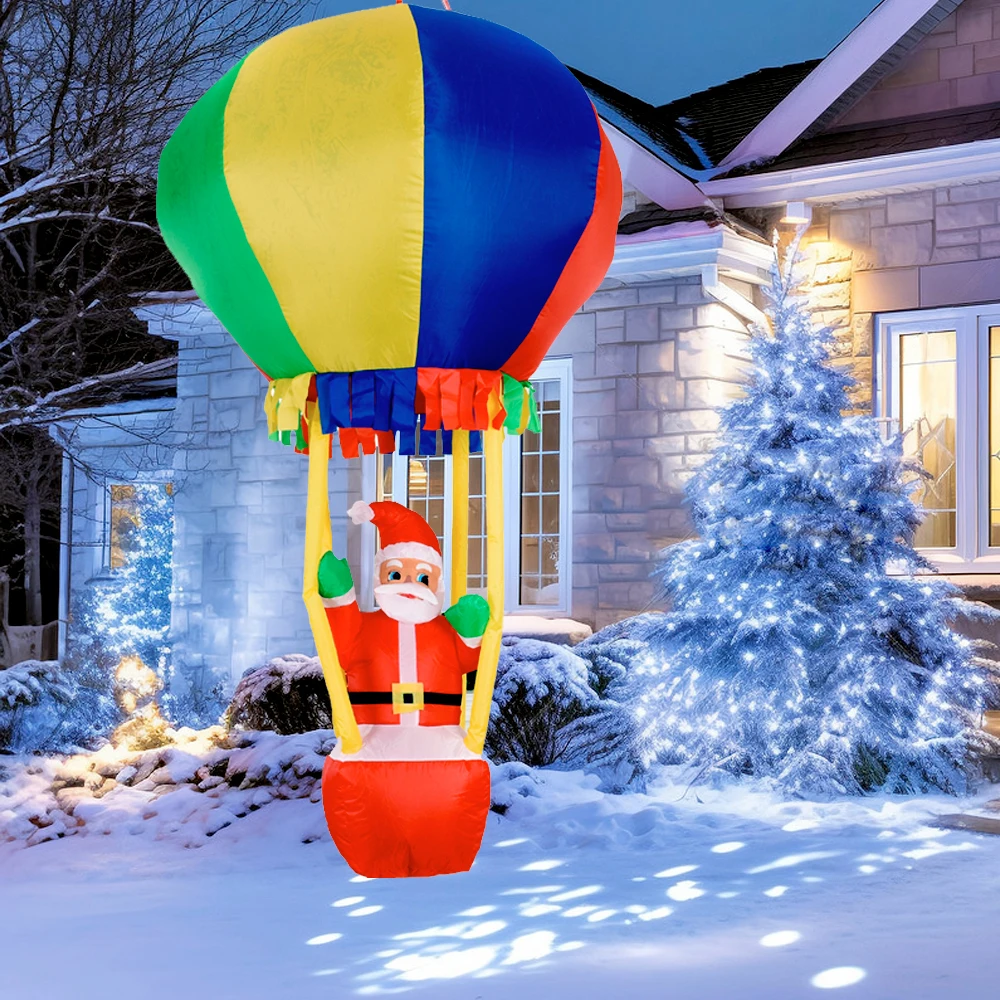 180 См Санта-Клаус Надувное Рождественское Украшение Со Светодиодной Подсветкой