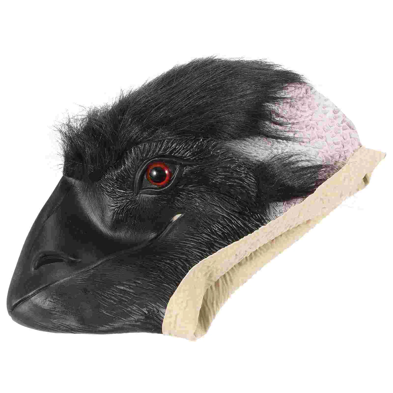

Halloween Mask Ornament Masks Horrific Party Decor The Face Cover Ostrich Facial Adults Funny