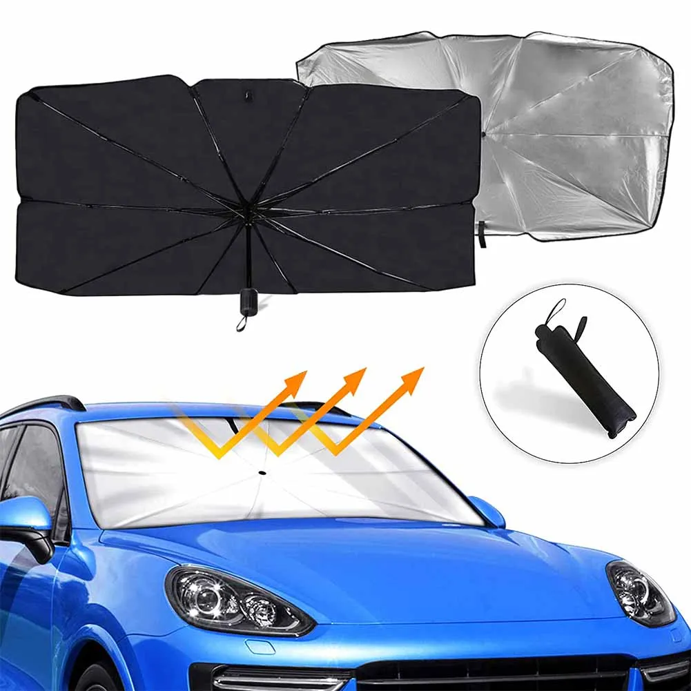 

Front Car Windshield Sunshades Umbrella for Hot Summer Auto Anti-UV Sun Shade Window Curtain Visor for Car Sedan Hatchback SUV
