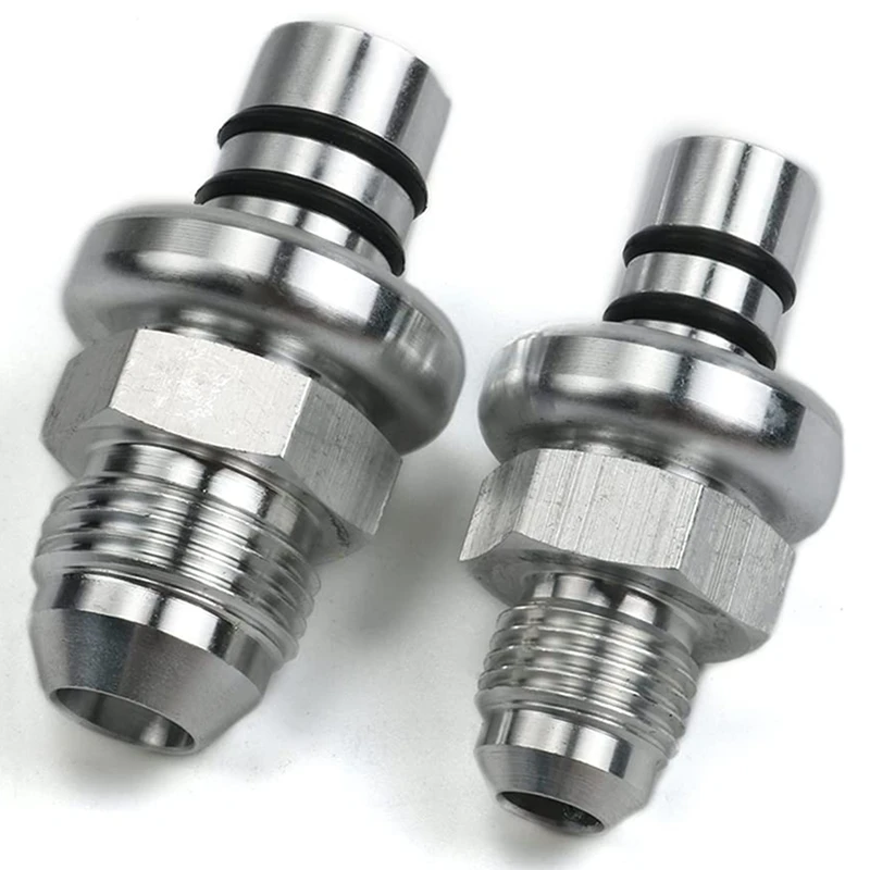 

2PCS Fuel Rail Adapters AN6 Adapter+AN8 Adapter Kit For Ford-Mustang 1986-1998
