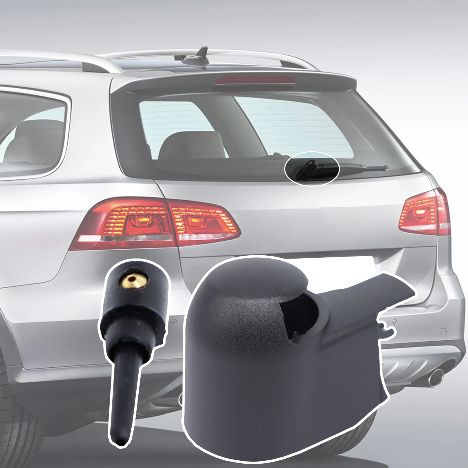 Фото Крышка рычага стеклоочистителя, для VW Passat B6, B7, 2005-2007, 2008, 2009, 2010, 2011, 2012 2015 №1