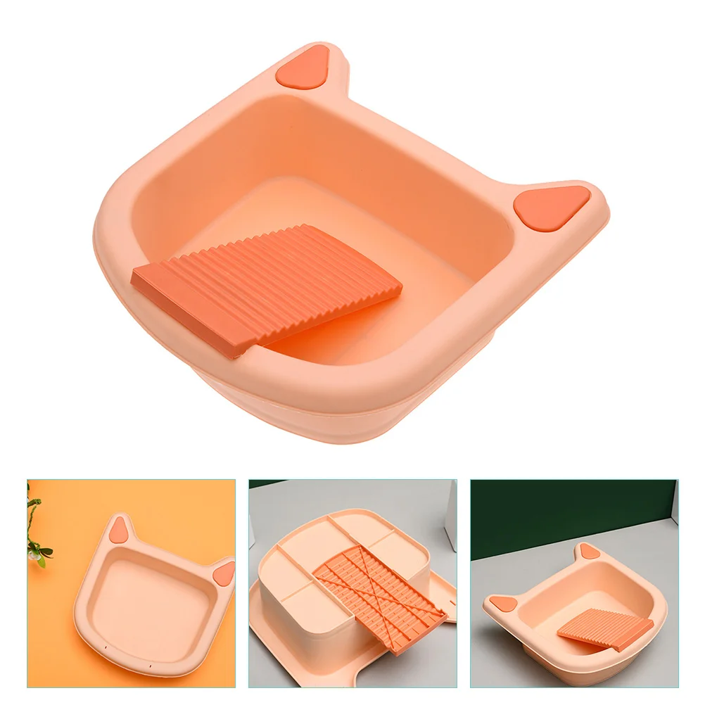 

Laundry Washboard Board Washing Hand Wash Basin Clothes Washbasinorganizers Sink Underbaby Washtub Newborn Scrub Bucket Storage