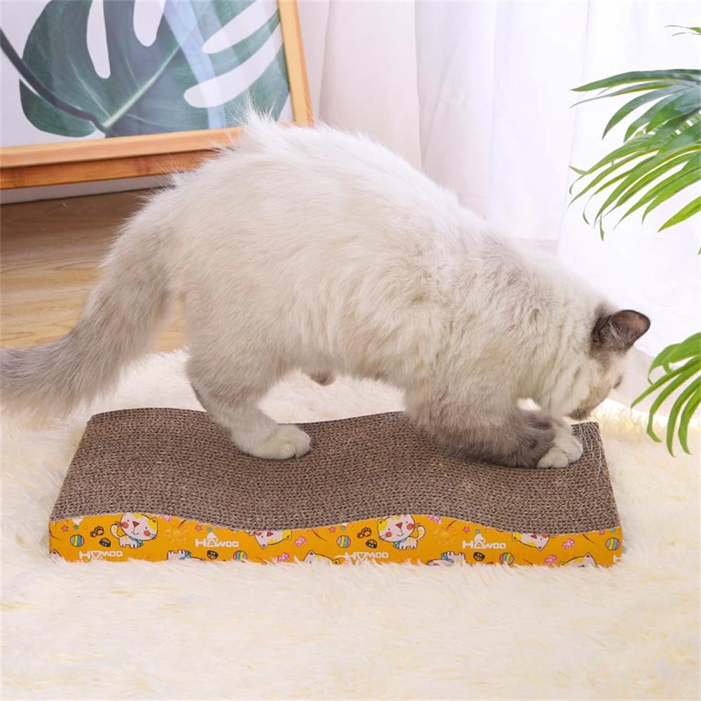 

Pet Toy Protect Furniture Kitten Scratching Scratcher Cardboard Toys +Free Catnip Quality Corrugated Paper Cat Scratch Board Pad