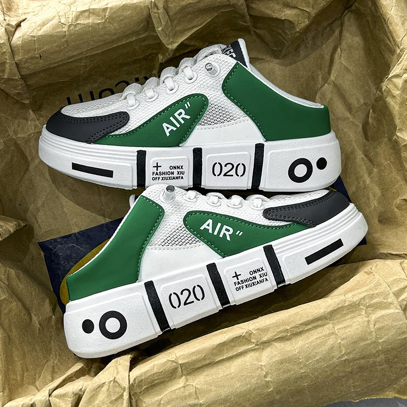 Сандалии мужские с перфорацией повседневная обувь клоги для дома сада улицы