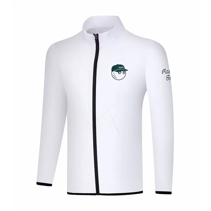 

[Корейская одежда для гольфа m, мужская куртка, ветровка, Повседневная весенне-осенняя тонкая секционная деловая спортивная куртка для гольфа, ветрозащитная #2301