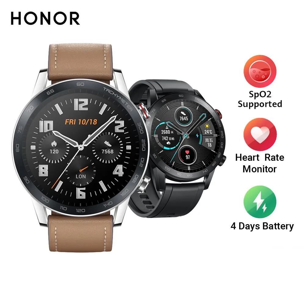 

HONOR MagicWatch 2 Smart watch Bluetooth Calling 46MM Smartwatch 14 Days Battery Life Phone Call Heart Rate