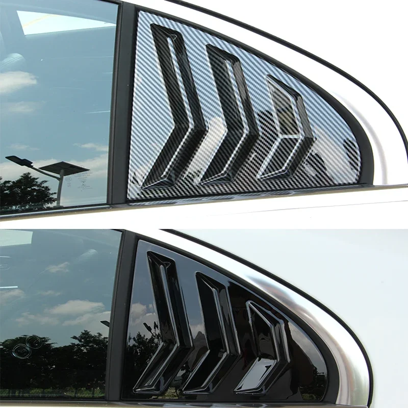 

For Mercedes Benz C Class W206 C200 C220 C260 C300 2022+ Car Rear Door Louver Window Triangle Shutters Frame Trim Cover Sticker