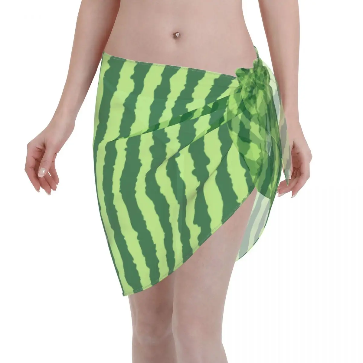 

Sexy Women Watermelon Summer Fruit Polyester Scarf Cover Ups Bikinis Cover-Ups Skirts Ladies Skirt