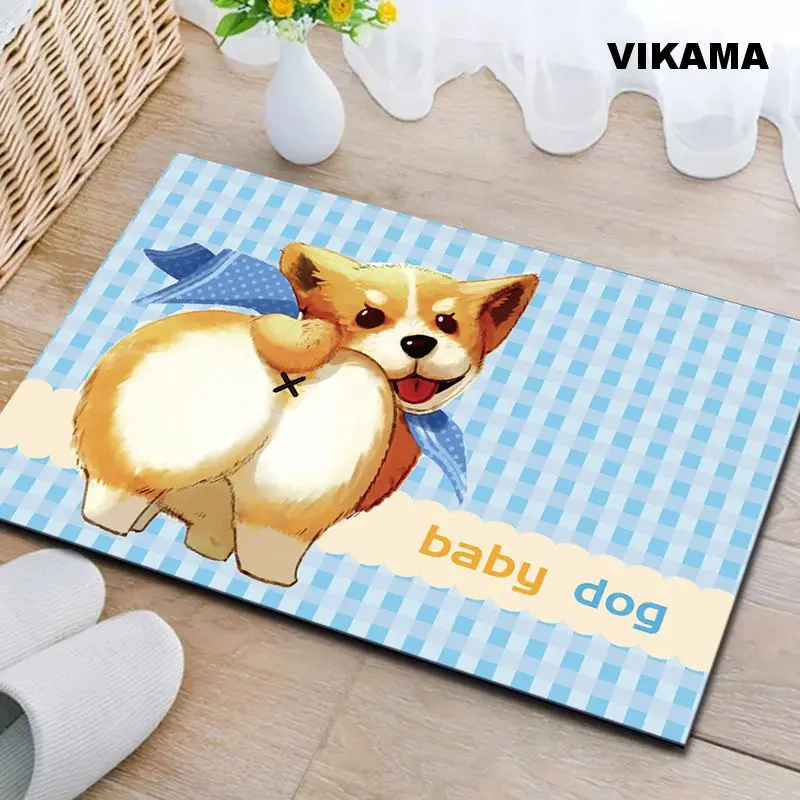 Бархатный Ковер VIKAMA Со Стразами Нескользящий Моющийся Коврик Для Двери Дома