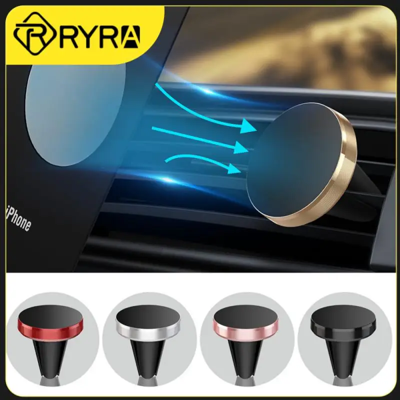 

RYRA Car GPS Vent Magnetic Mobile Phone Holder Metal Car Phone Holder Stand For Iphone 14 Xiaomi Mi Note 8 Redmi Huawei