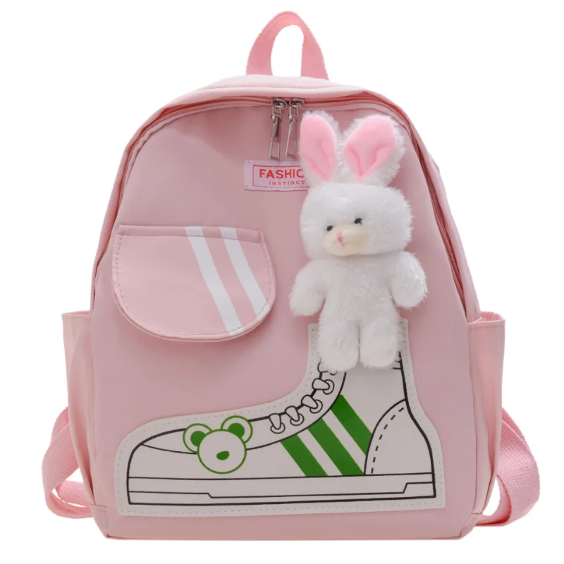 Fashion Children's Schoolbag Cartoon Lovely Rabbit Kindergarten Backpacks Preschool Schoolbag for Boys and Girls Large Capacity