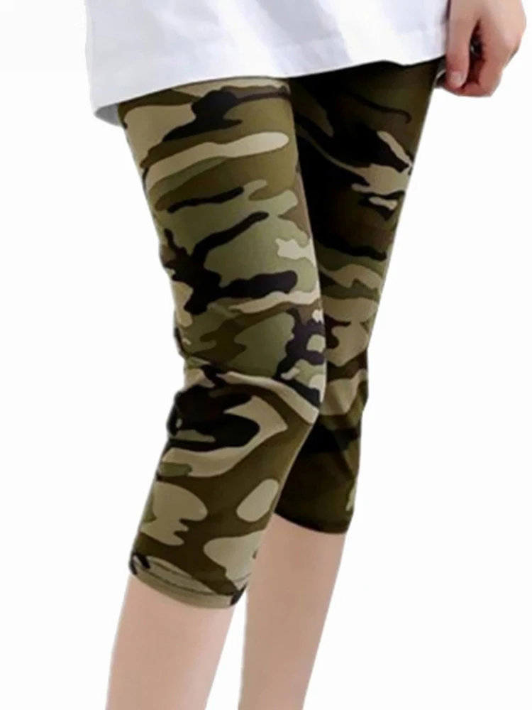 YSDNCHI Camouflage Leggings Fitness Pants Women Leggings Pantalones Print Legging Summer Soft Skin Legins Stripe Womens Capris