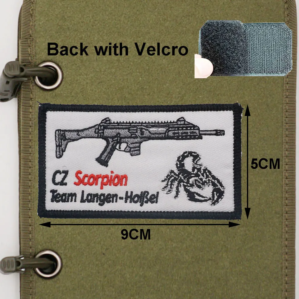 CZ SCORPION TEAM LEAGEN ak47 высококачественные военные тактические нашивки с вышивкой