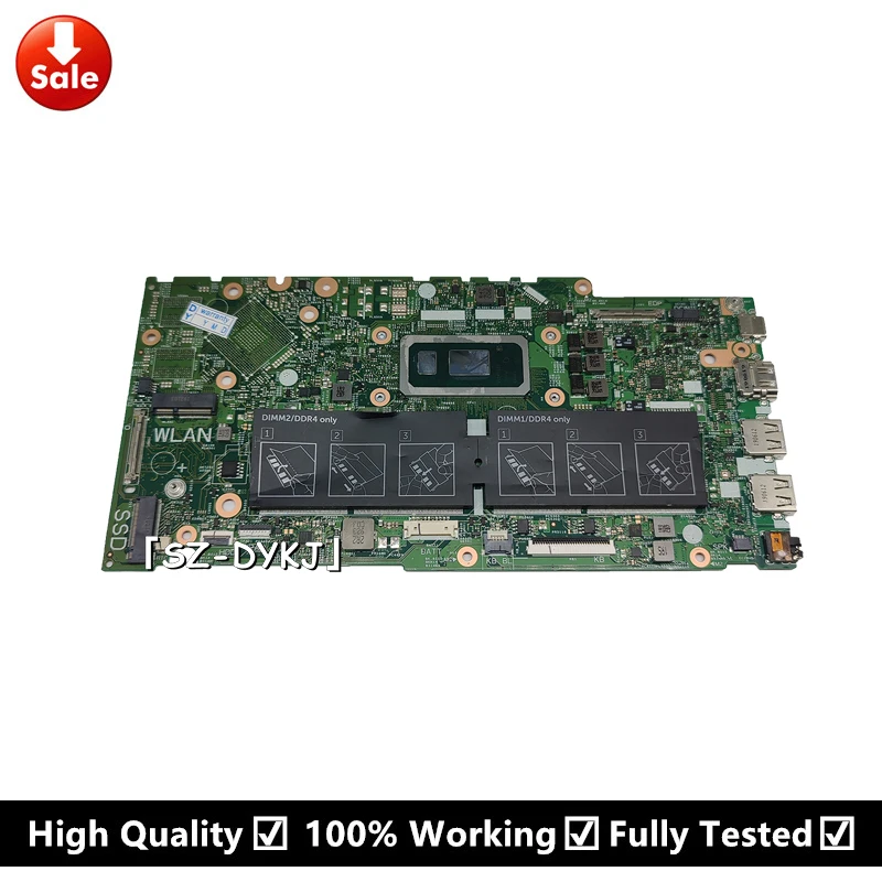 

For DELL Inspiron 14 5488 5480 5580 5582 Laptop Motherboard 17859-1 with i7-8565 CPU CN 0RGK9K 0WCXNJ 0Y2PXM Notebook Mainboard