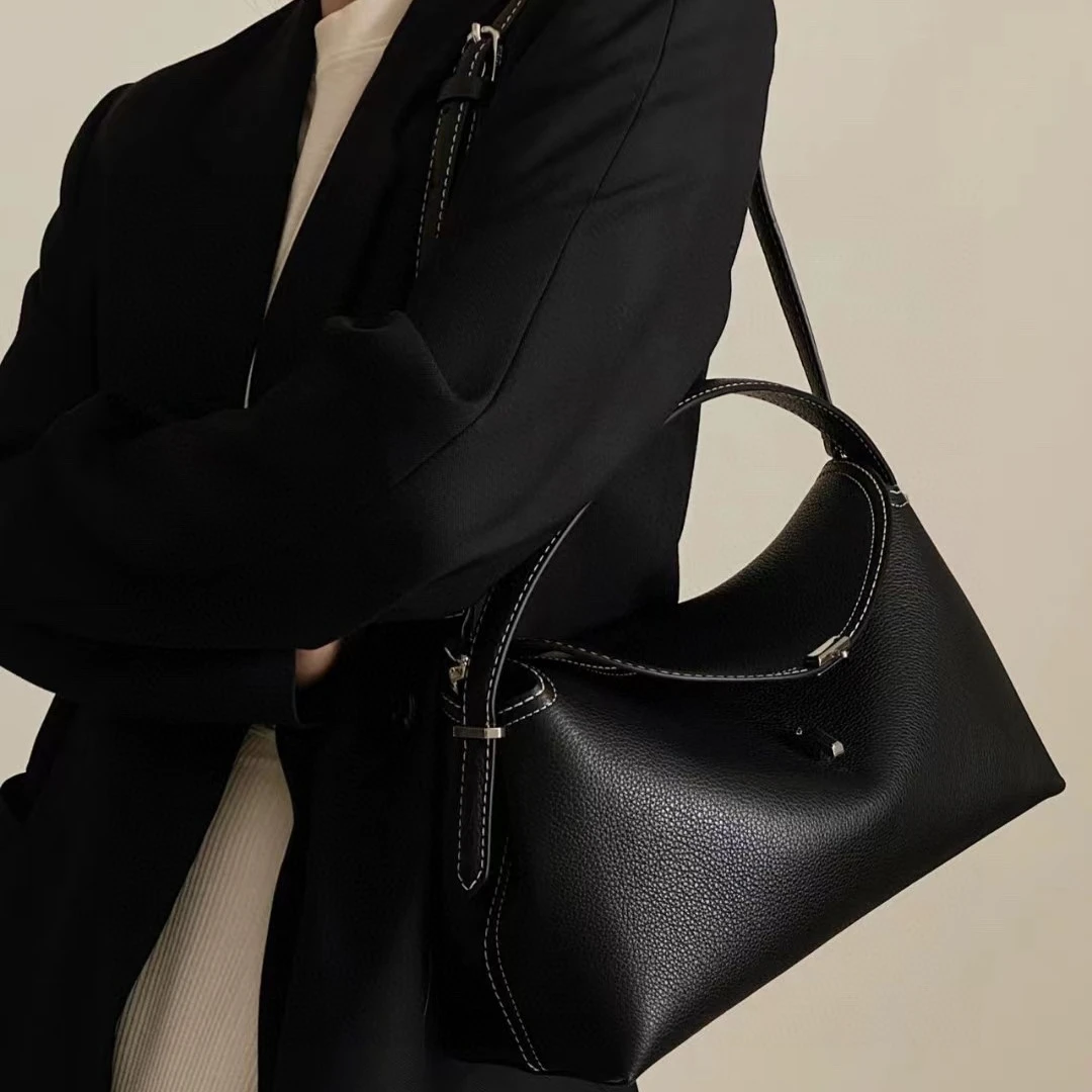 

Роскошная дизайнерская женская сумка-мессенджер из воловьей кожи с Т-образной пряжкой и зернистой текстурой личи, 2023