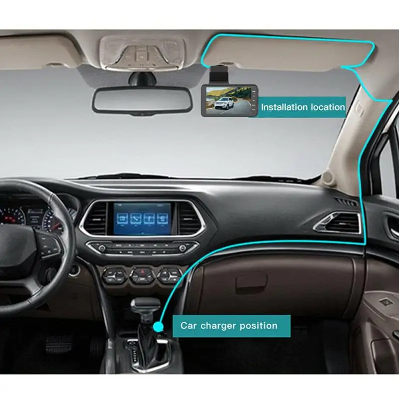 Автомобильный видеорегистратор 4K для автомобиля 24-часовой мониторинг парковки