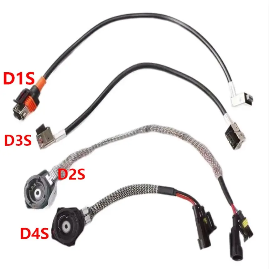 

D1S D2S D3S D4S Xenon Adapter Relay Cable For HID Ballasts Wire Connector D1C D2C D3C D4C Xenon Bulbs