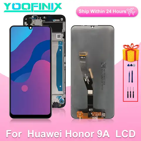 ЖК-дисплей 6,3 дюйма для Huawei Honor 9A, сенсорный экран, дигитайзер для Huawei Honor 9A, ЖК-дисплей, детали для замены