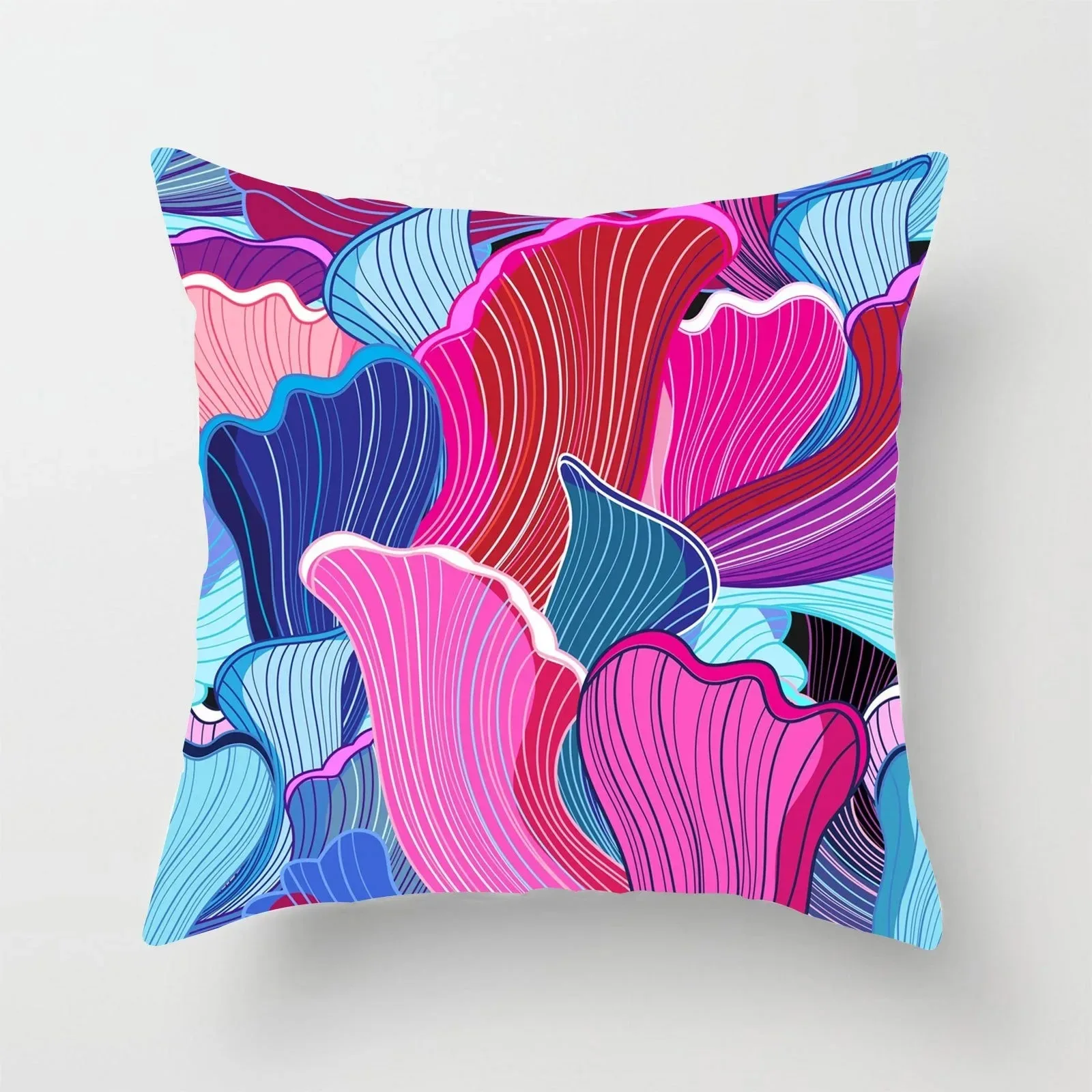 Abstract Colorful Pattern Decorative Pillow Cover Car Sofa Square Cushion