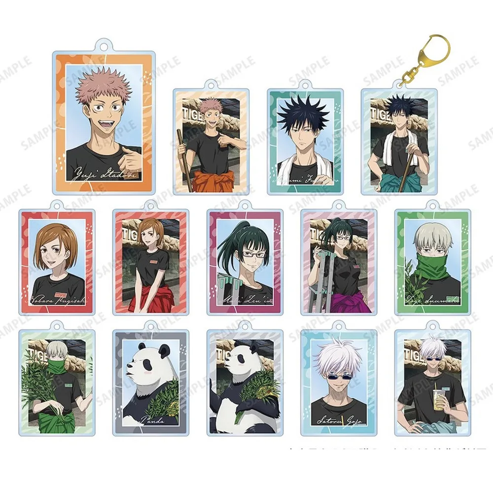 Аниме 2 брелок для ключей кукла игра Satoru Gojo Geto Suguru Itadori Yuji Nobara Kugisaki акриловый кулон