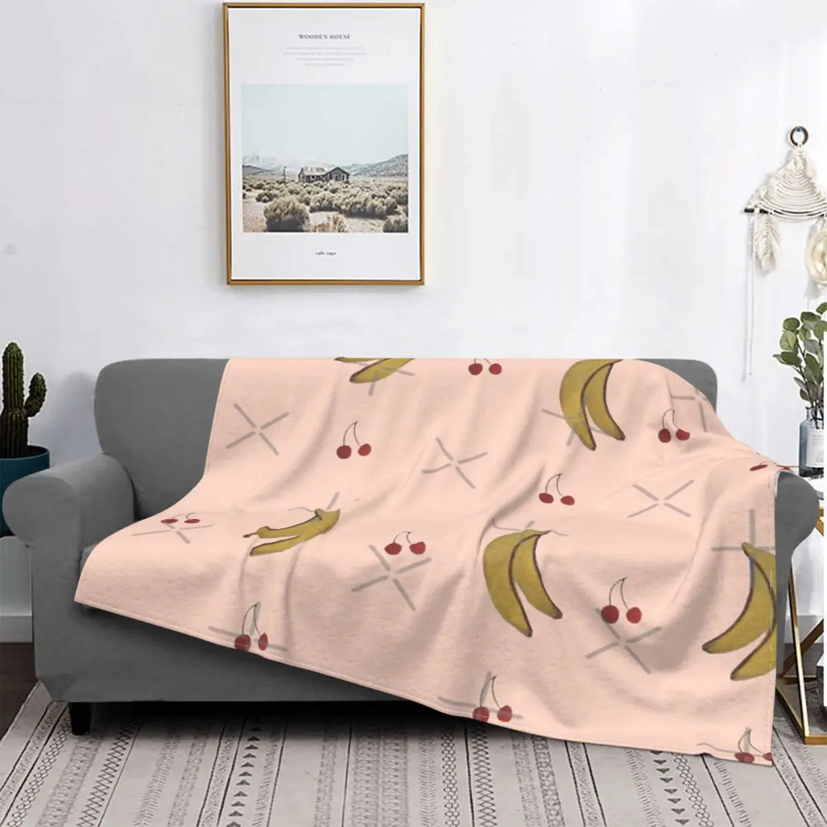 

LA PETITE VIE-Manta с капюшоном для камеры, colcha a cuadros, ropa de cama, Anime