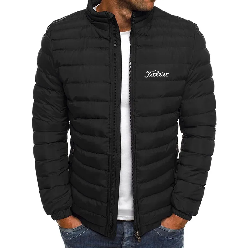 

2022 Autumn and Winter New Men's Golf Jacket Brand Sportswear Casual Fashion Warm and Windproof Zipper Stand Collar Jacket