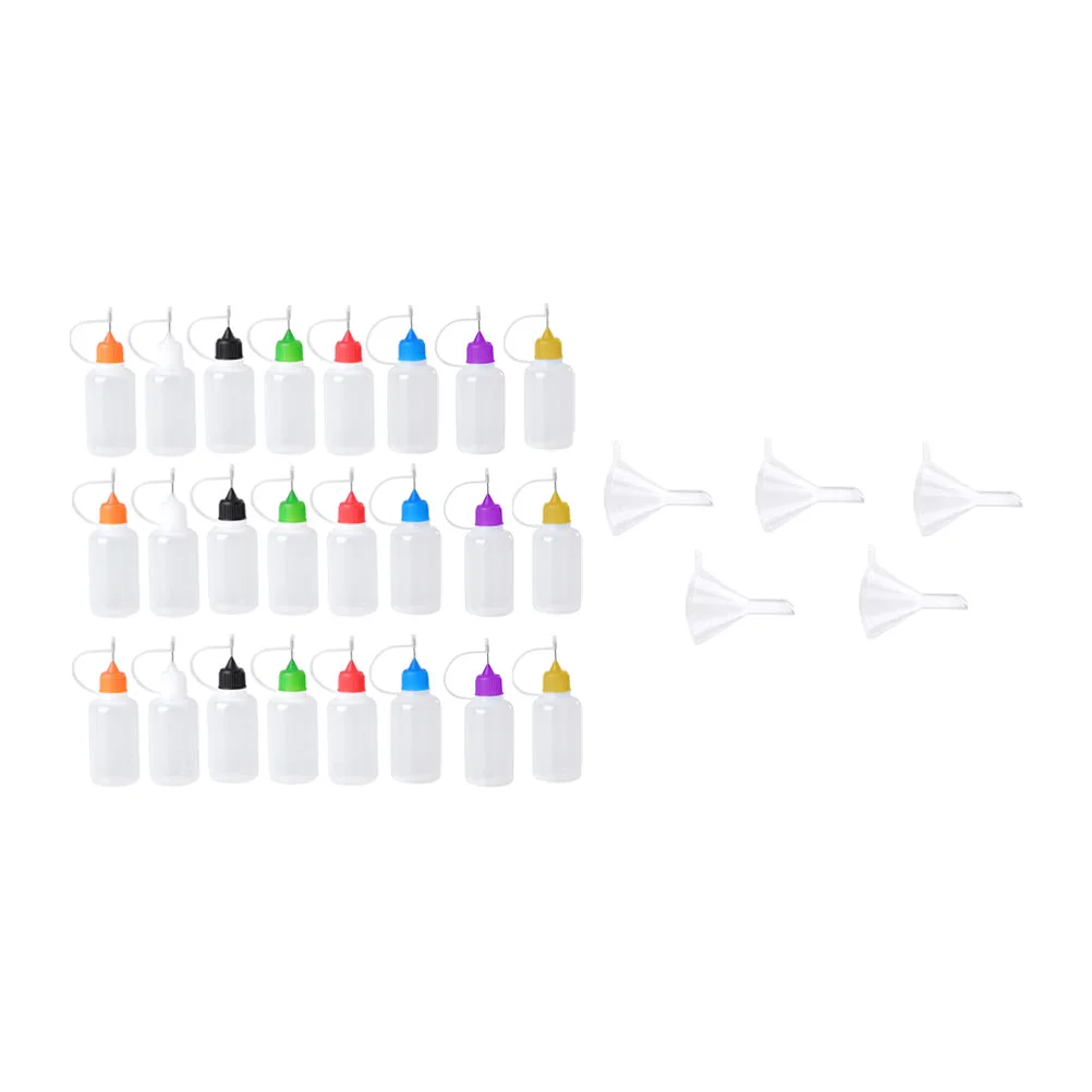 

Syringe Vial Plastic Squeeze Bottles Liquids Cover Extrusion Type DIY Empty Reusable Translucence Pigment Dispenser