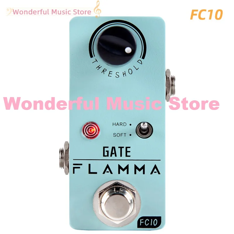 

FLAMMA FC10 Noise Gate Noise Reduction Effects Guitar Pedal 2 Work Modes HARD SOFT True Bypass Full Metal Shell