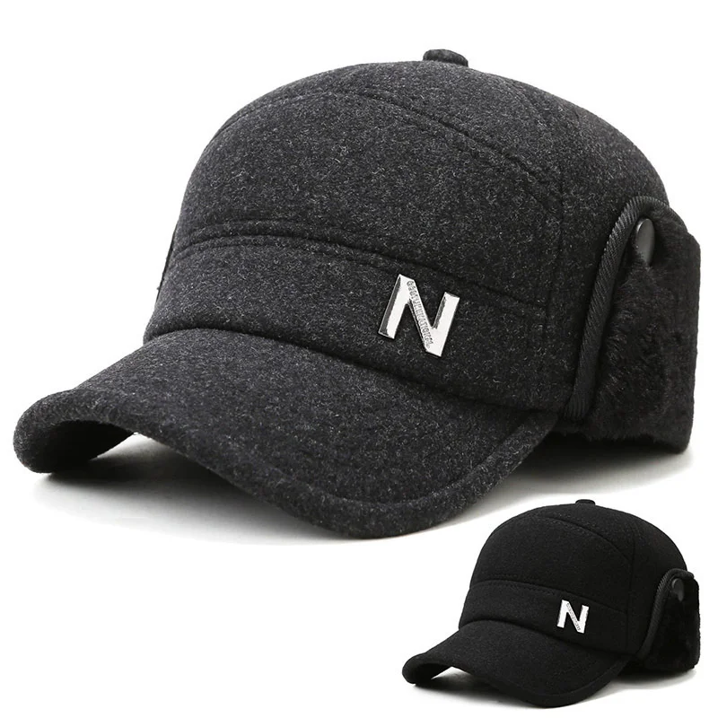 

Middle aged and old man's father's cap Middle aged cap Old man's cap Warm winter man's cap Baseball cap