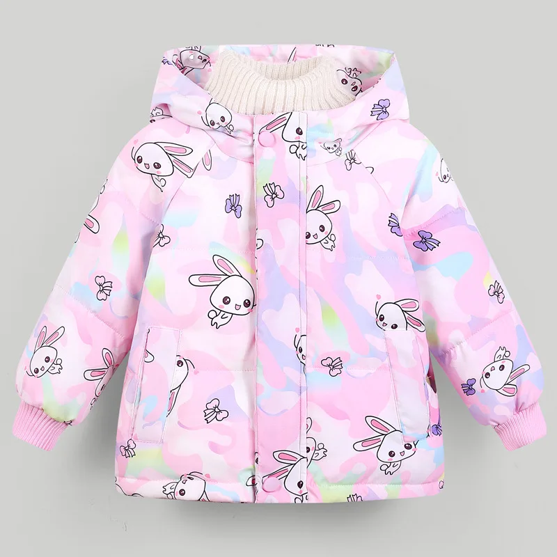 

Новая куртка с мультяшным динозавром, куртка на белом утином пуху, утепленная Детская куртка с мультяшным рисунком для мальчиков и девочек