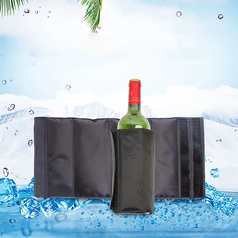 

Wine Cooler Sleeve Freezer Sleeve Wine Bottle Cooling Sleeve Champagne Instant Cooling for Barbecue Camping Outdoor Party