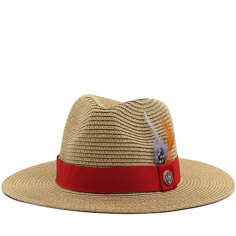 

Новинка, натуральная Панама, мягкая соломенная шляпа, летняя женская/мужская пляжная шляпа с широкими полями, защита от УФ лучей, Шляпа Fedora, ковбойская соломенная шляпа