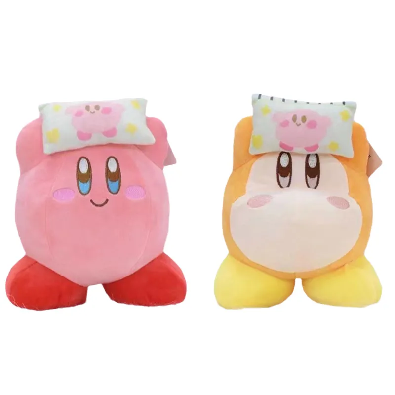 

25CM Cartoon Anime Game Character Star Kirby Waddle Dee Lift Pillow Plush Toy Cute Soft Stuffed Kawaii Plush Doll Toy Kids Gift