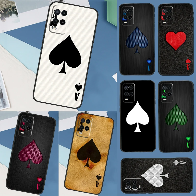 Ace of Spades чехол для OPPO A17 A77 A57 A54 A53 S A31 A5 A9 A15 A52 A72 A91 A93 A74 A94 A16 A76 A96 Cover